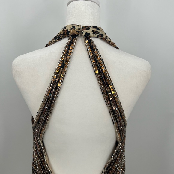 Vintage Partytime 90’s Y2K leopard printed beaded gown - Picture 5 of 14